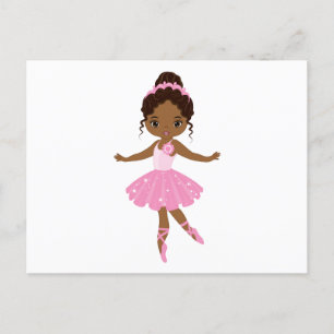 Postal De Invitación Princesa Ballerina