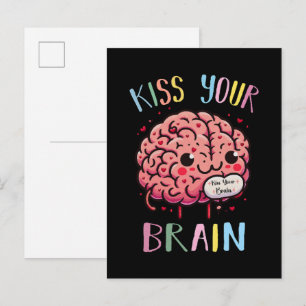 Postal De Invitación Profesora Besucona Cerebral