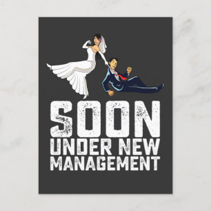 Postal De Invitación Pronto Bajo Nueva Administración Divertida Boda