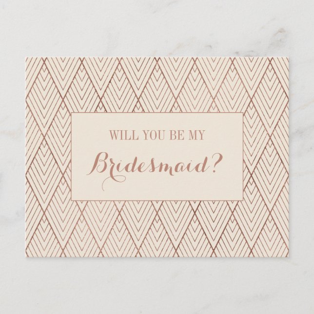Postal De Invitación Propuesta de criada de Personalizado de honor artí (Anverso)