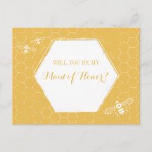 Propuesta de doncella de honor de Personalizado am