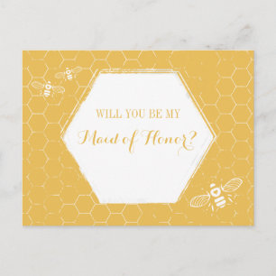 Postal De Invitación Propuesta de doncella de honor de Personalizado am