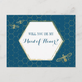 Postal De Invitación Propuesta de doncella de honor para Personalizado 