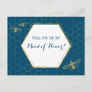 Postal De Invitación Propuesta de doncella de honor para Personalizado