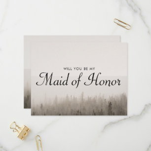 Postal De Invitación Propuesta De Homenaje En El Paisaje Del Bosque Mis