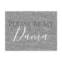 Propuesta de Purpurina de plata Dama Quinceanera