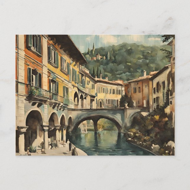 Postal De Invitación Puente de Tívoli (Anverso)