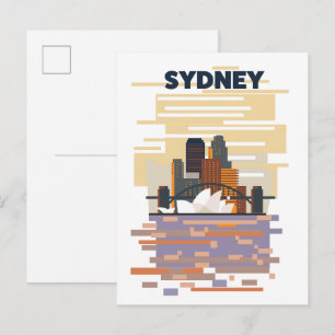 Postal De Invitación Puerto de Sydney