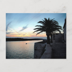 Postal De Invitación Puesta de sol de Croacia