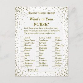 Postal De Invitación ¿Qué hay en tu bolsillo? | confetti de efecto meta