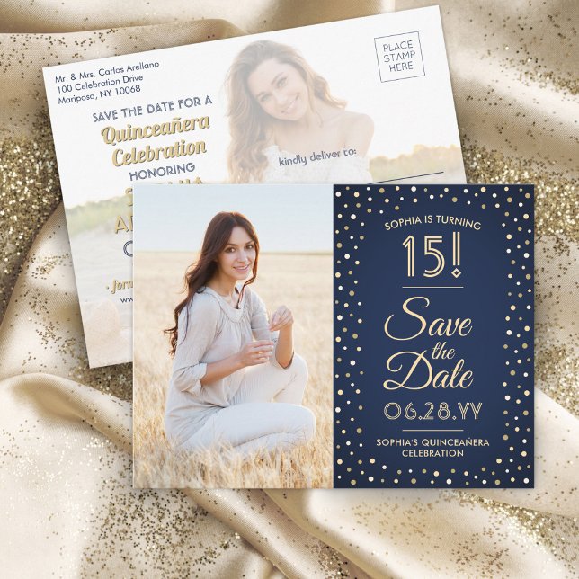 Postal De Invitación Quinceañera salva la fecha 2 foto de la marina azu (Subido por el creador)