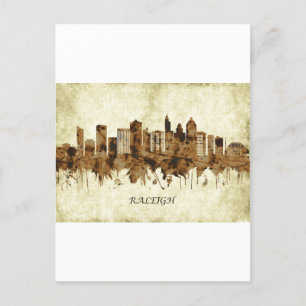 Postal De Invitación Raleigh North Carolina Cityscape