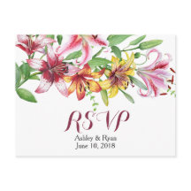 Ramo de Flor de Lirio Boda RSVP