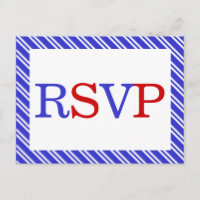 Rayas Rojo Azul Blanco RSVP