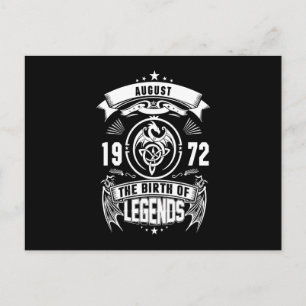 Postal De Invitación Regalo de Agosto 1972 El Nacimiento de las Leyen