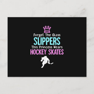 Postal De Invitación Regalo de chicas de hockey sobre hielo lindas para