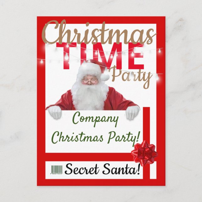 Postal De Invitación Regalo de empleado de Navidades de la empresa Fies (Anverso)