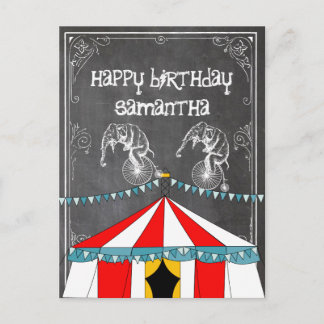 Postal De Invitación Regalos de Fiestas de circo