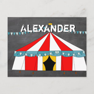 Postal De Invitación Regalos de Fiestas de circo