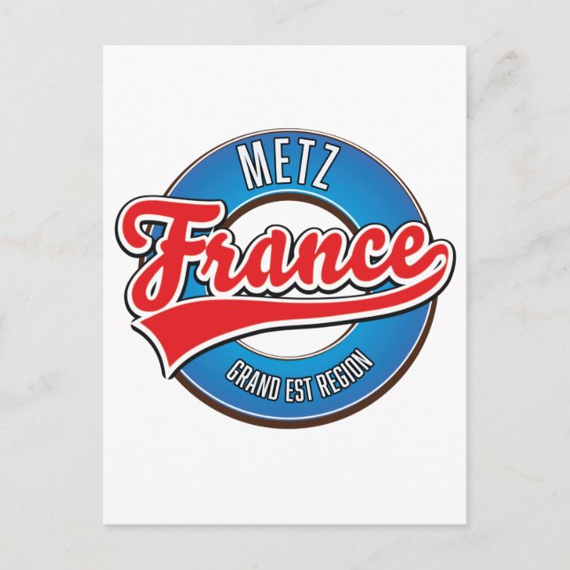 Postal De Invitación Región de Metz Grand Est Francia (Anverso)