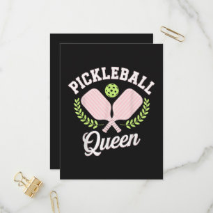 Postal De Invitación Reina de Pickleball Divertida Jugadora de Pickleba