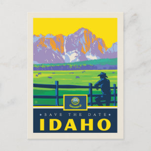 Postal De Invitación Reserva la fecha Idaho