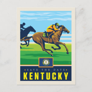 Postal De Invitación Reserva la fecha   Kentucky