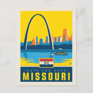 Postal De Invitación Reserva la fecha   Missouri