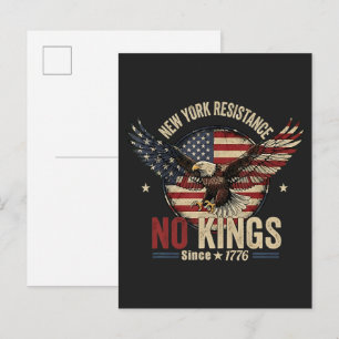 Postal De Invitación Resistencia de Nueva York Sin Reyes Desde 1776