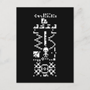 Postal De Invitación Respuesta al Mensaje Binario de Arecibo