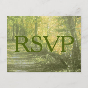 Postal De Invitación Respuesta de naturaleza rústica