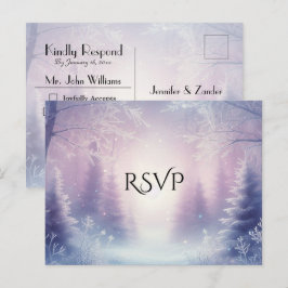 Postal De Invitación Respuesta para la Boda Serenata de Nevada de Invie