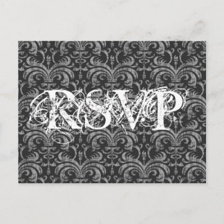 Postal De Invitación Respuesta RSVP de Grunge gótico de todas las ocasi