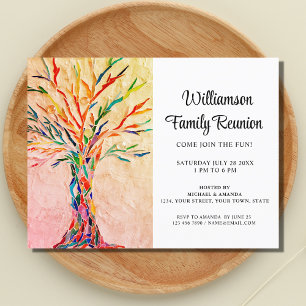 Postal De Invitación Reunión de familia rusa