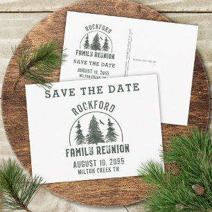 Postal De Invitación Reunión de familias rusas para salvar árboles fore