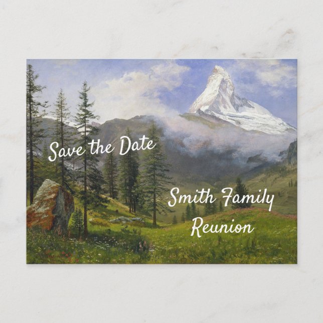 Postal De Invitación Reunión de la familia Matterhorn (Anverso)