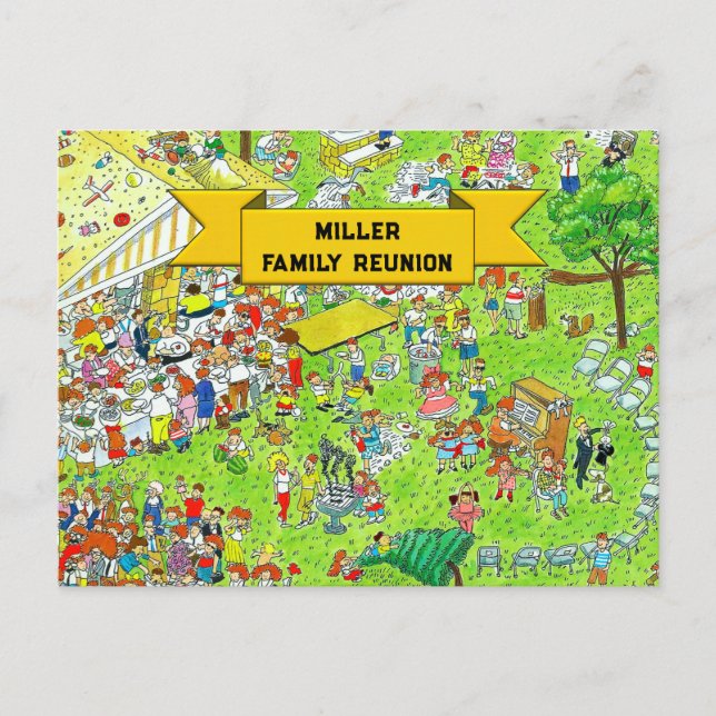 Postal De Invitación Reunión familiar (Anverso)