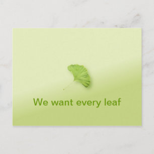Postal De Invitación Reunión familiar de Gingko Leaf