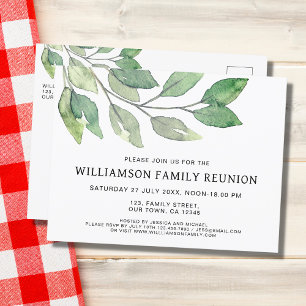 Postal De Invitación Reunión familiar moderna