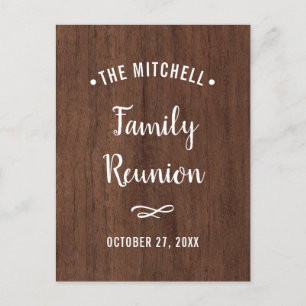 Postal De Invitación Reunión familiar simple Mirada Rusa De Madera