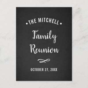 Postal De Invitación Reunión familiar simple y moderna   Aspecto del pa