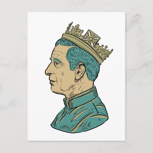 Postal De Invitación Rey Carlos (Anverso)