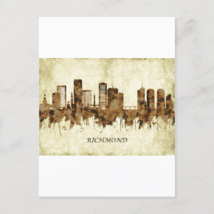 Postal De Invitación Richmond Virginia Cityscape