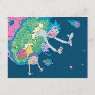 Postal De Invitación RICK AND MORTY™   Abandonar El Portal Infectado