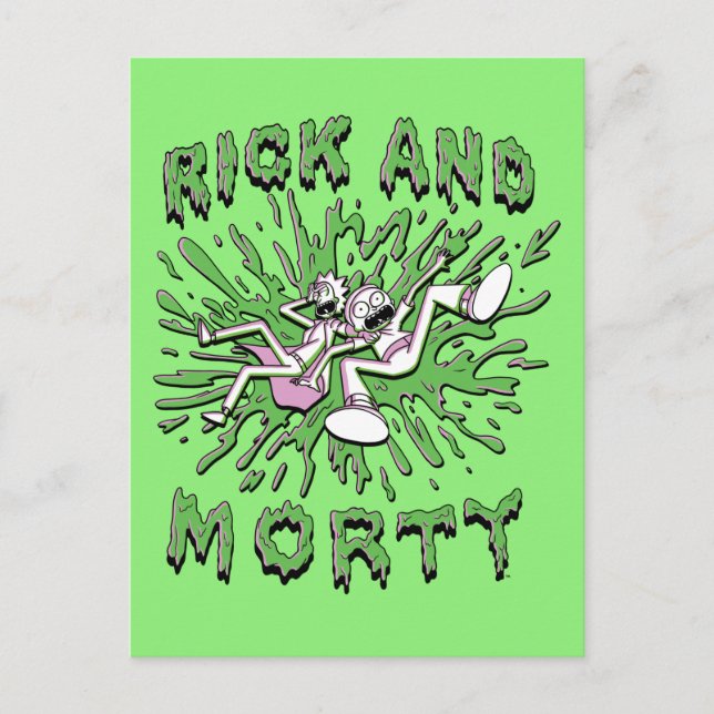 Postal De Invitación RICK AND MORTY™ | Caer En El Ácido Vat (Anverso)