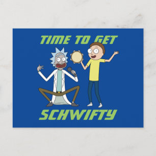 Postal De Invitación RICK AND MORTY™   Hora De Obtener Schwifty