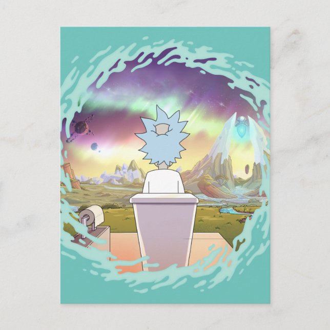 Postal De Invitación RICK AND MORTY™ | Lugar privado de Rick (Anverso)