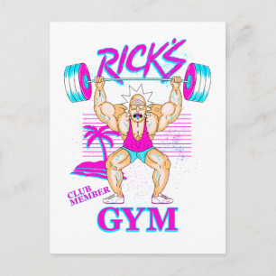 Postal De Invitación RICK AND MORTY™   Miembro del Club Gimnasio de Ric