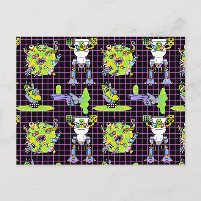 Postal De Invitación RICK AND MORTY™ | Patrón de portal de Rick (Anverso)