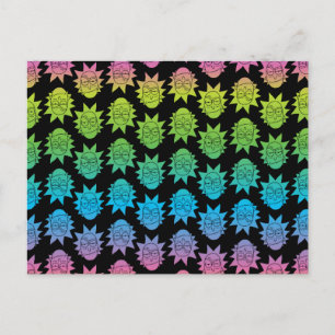 Postal De Invitación RICK AND MORTY™   Patrón Rainbow Rick Head